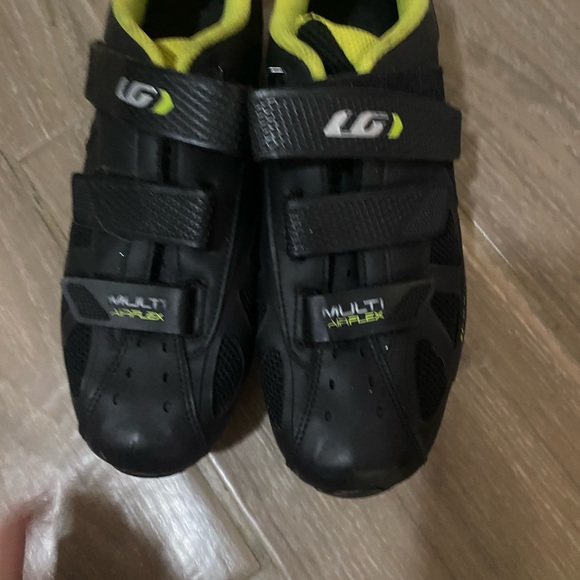 LOUIS GARNEAU WOMEN'S LG ERGO GRIP BIKE SPIN SHOES Size 9 women’s 3 Straps - Picture 1 of 4